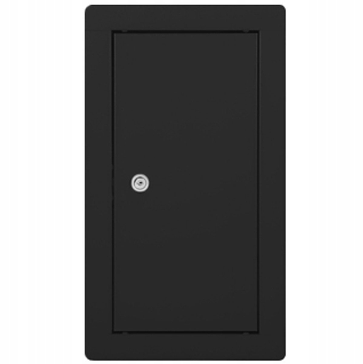 Zwarte Metalen Luik 30x60cm Zwart met Slot