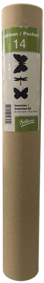 Stilleven Sjablonen Insecten - Flexible herbuikbare sjablonen - 3 vlinders elk 13 cm x 10 cm