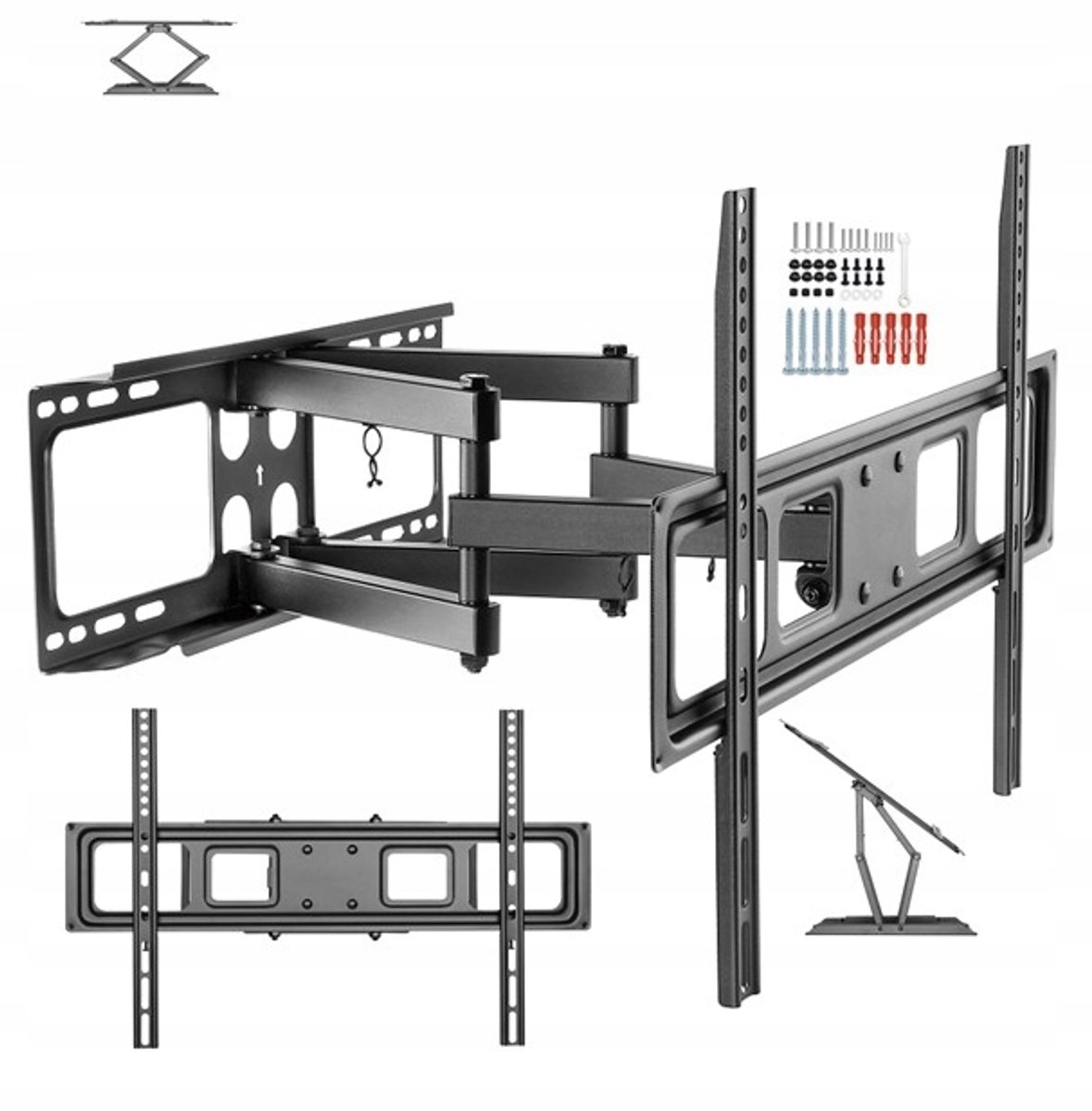 Draaibare TV-muurbeugel voor 55-inch schermen, verstelbaar