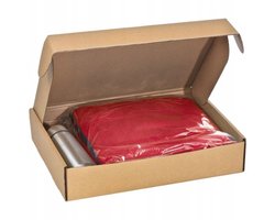 Liverpool Fleece Deken 2-in-1 met Thermosfles - Rood
