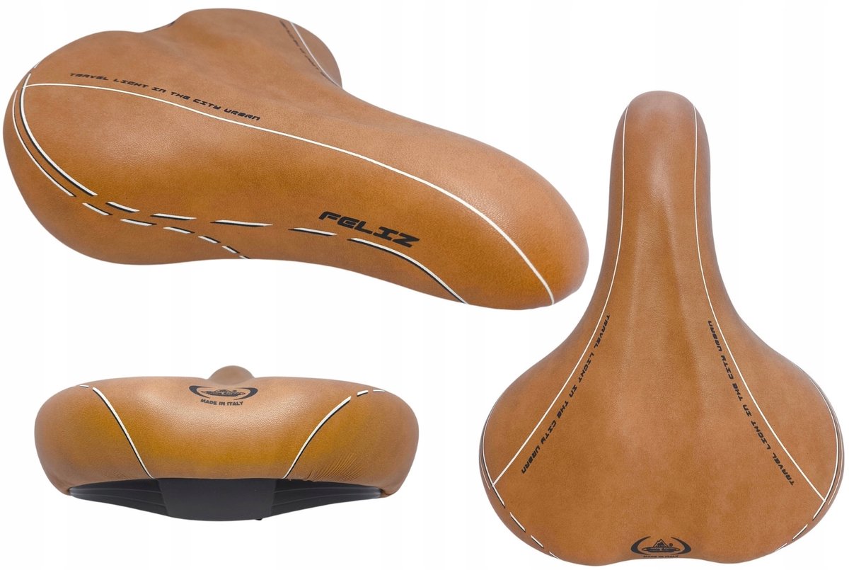 Feliz TDM Bruin Fietszadel - Comfortabel en Licht