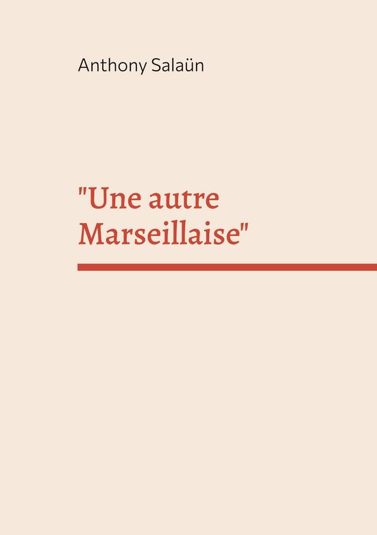 "Une autre Marseillaise" - cover