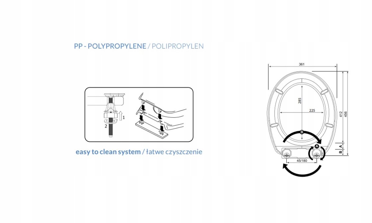 Bisk Iris toiletbril - polypropyleen, zandkleur, gemakkelijk schoon te maken