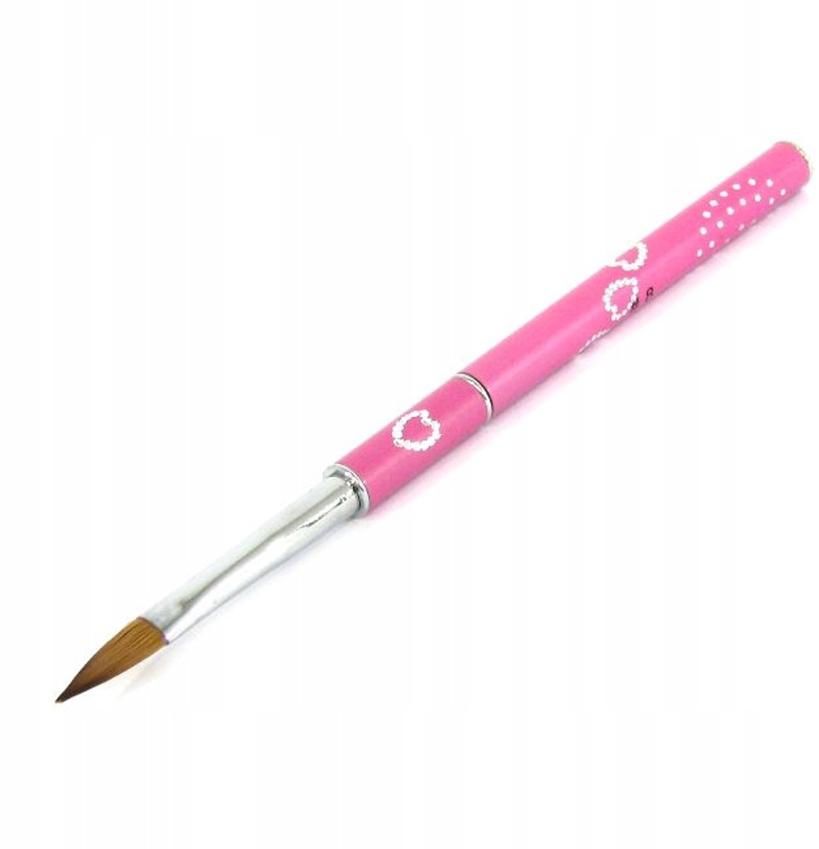 Evershine Acryl Penseel #8 PA8-06 - Inklapbaar, Roze Handvat