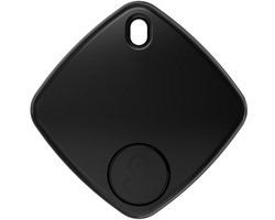 JustValue Bluetooth Tracker - Werkt met Apple Find My / Zoek Mijn - met Sleutelhanger - Smart Finder GPS Tag - Geschikt voor iPhone - Zwart