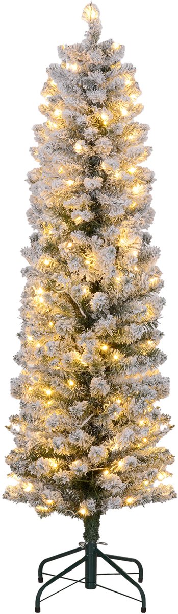 HOMCOM Kerstboom - Kunststof - 45x45x150cm - Groen