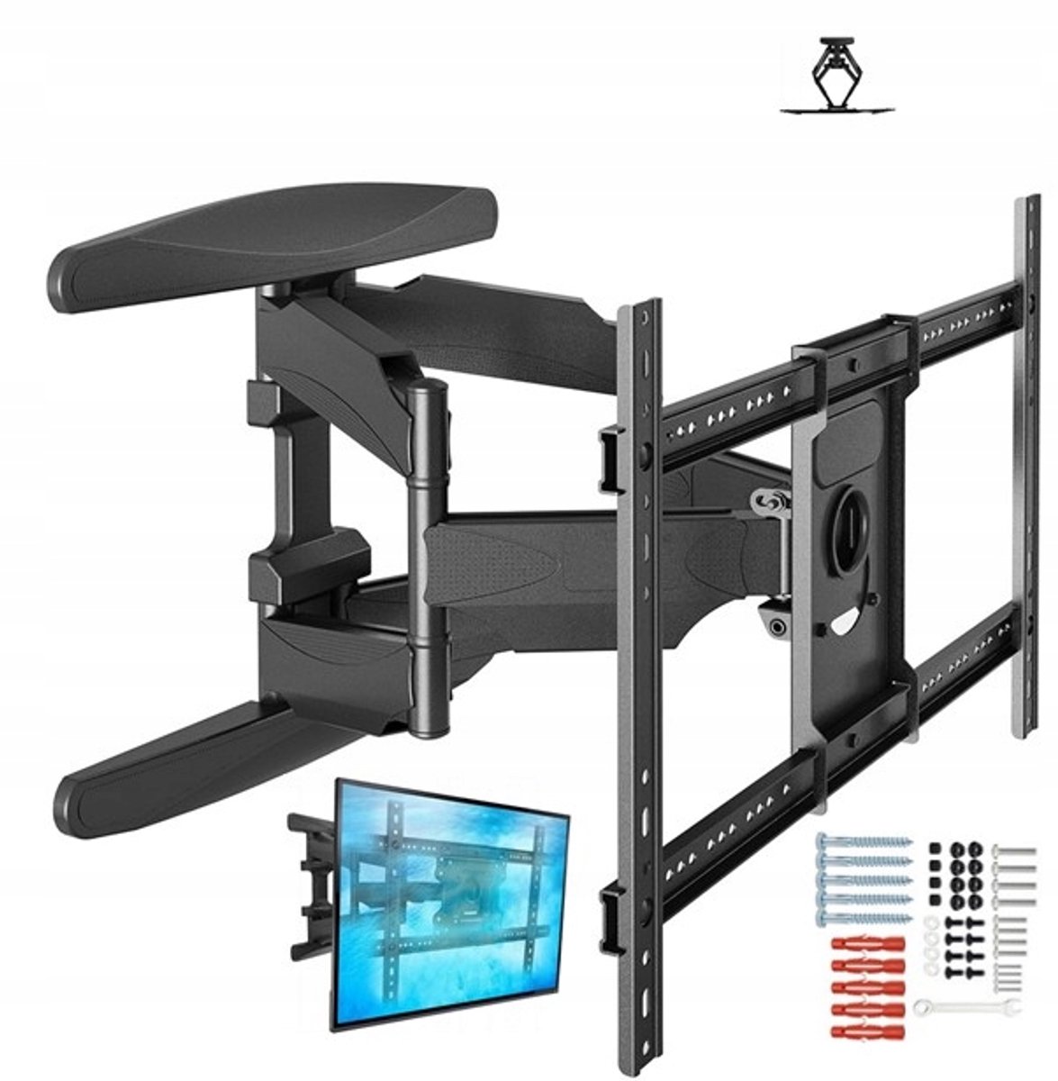Draaibare TV-muurbeugel voor 50-inch Sharp TV - Robuust en Verstelbaar