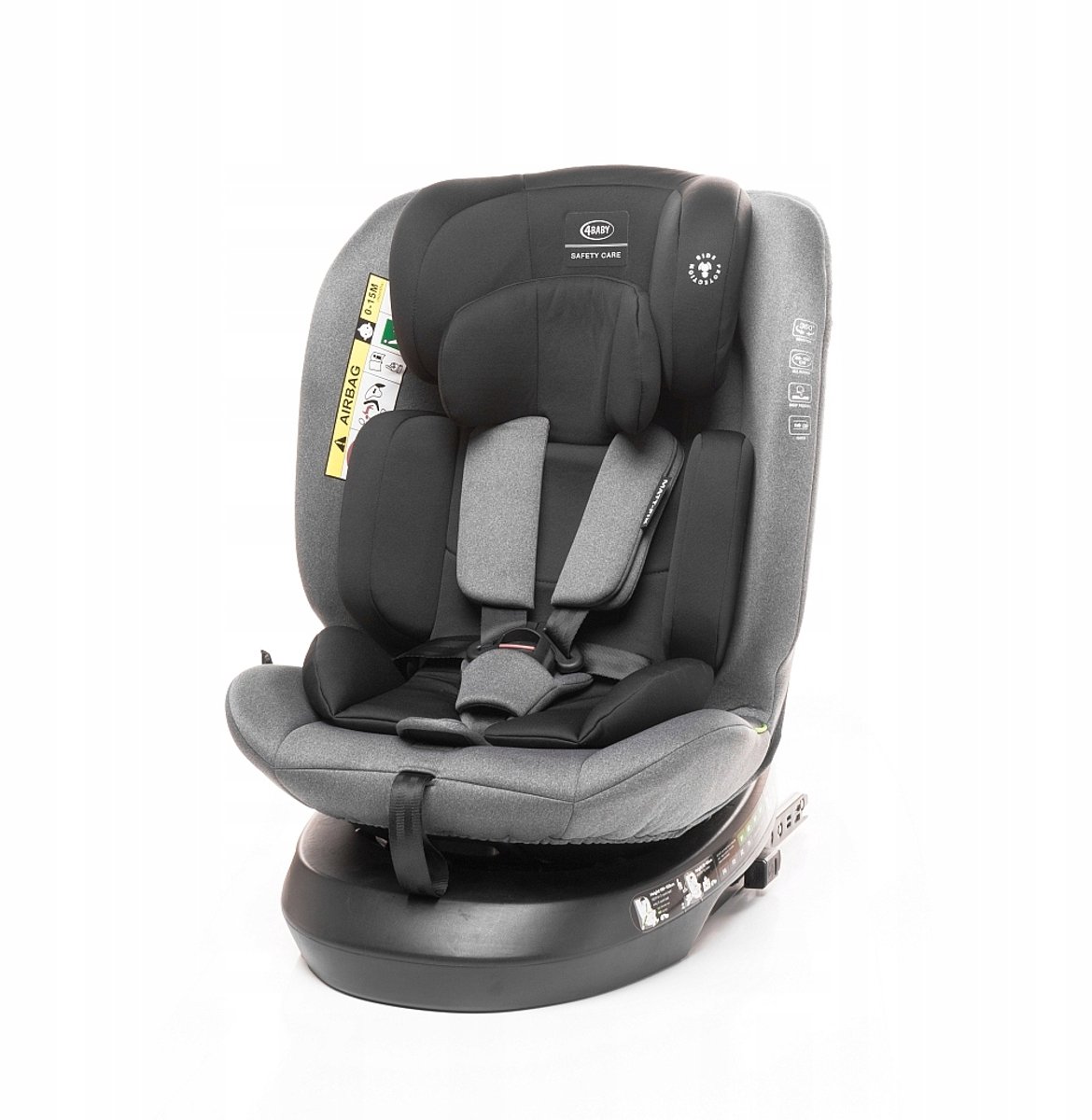 Baby Matt-Fix Autostoeltje Grijs 360° Draaibaar 40-150cm i-Size