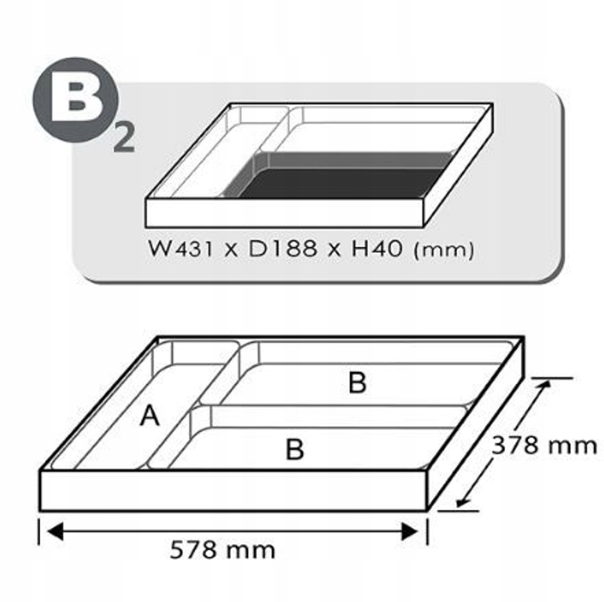 Toptul Gereedschapset voor Gereedschapswagen, 3/8", 35 Delig
