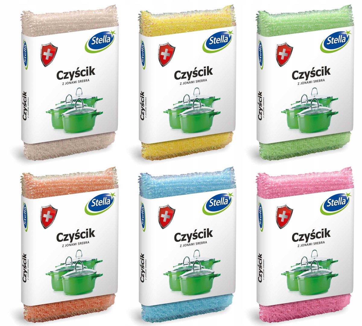Antibacteriële Schoonmaakspons met Zilverionen - 1 Stuk