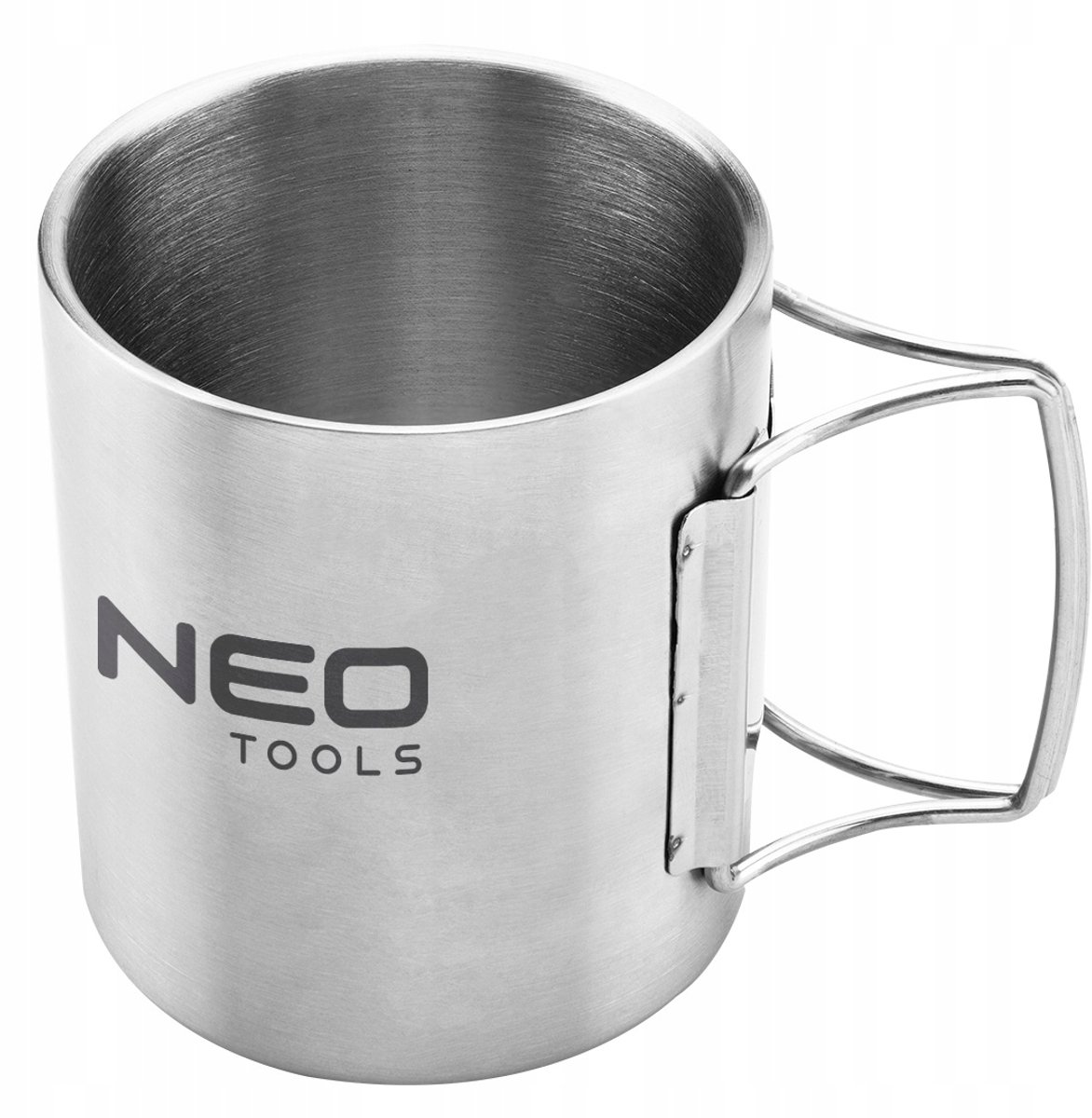 NEO TOOLS dubbelwandige reismok 320 ml - roestvrij staal, incl. Geval