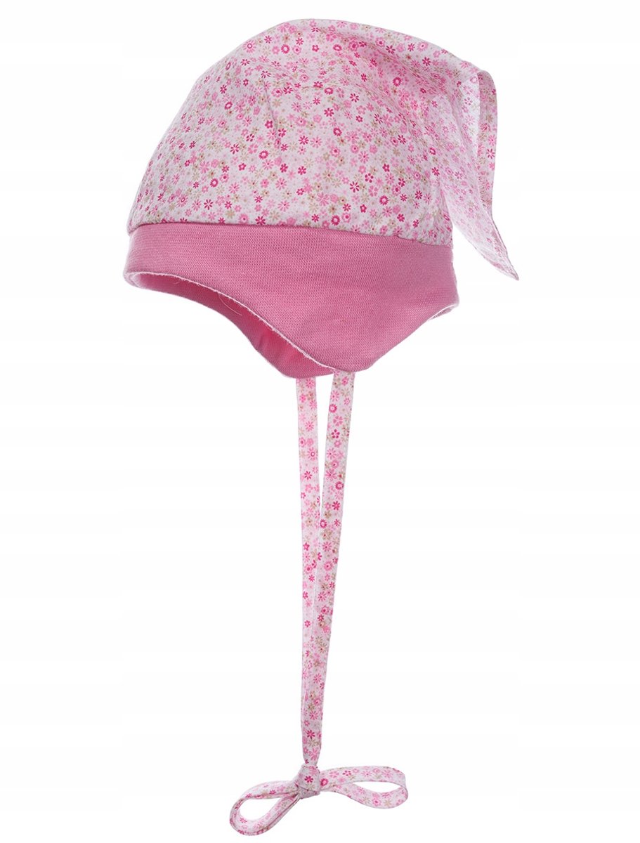 Roze Zonnehoedje met Bloemjes en Sjaaltje voor Meisjes - Doll