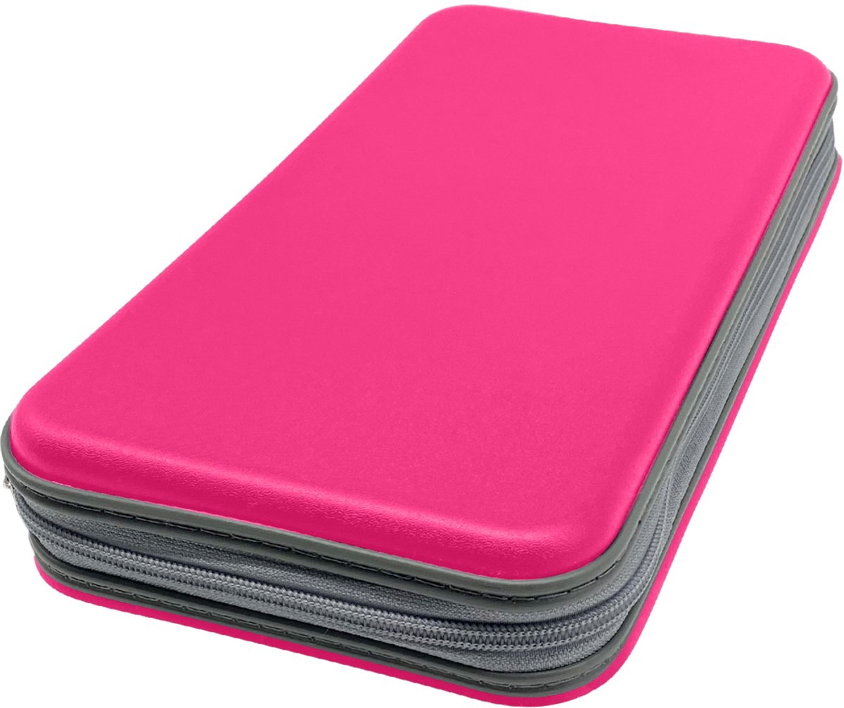 Purepeak CD Hoes Opbergmap - DVD Hoesjes Case - Opslag voor 96 CD's - Auto Map - Rozerood