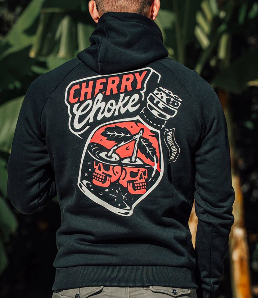 PRiDEorDiE CHERRY CHOKE Hoody Sweater Zwart - XL