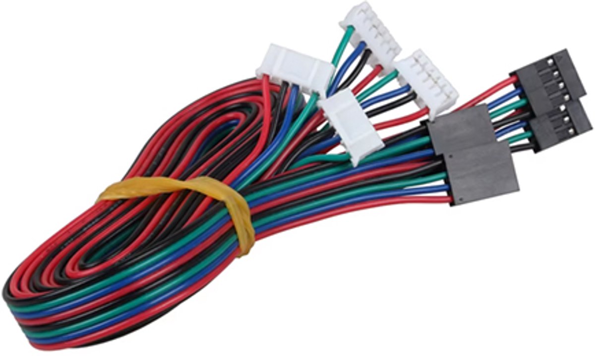 Stappenmotor aansluitkabel 4pin to 6pin 4-stuks geschikt voor Arduino, 3d-printer