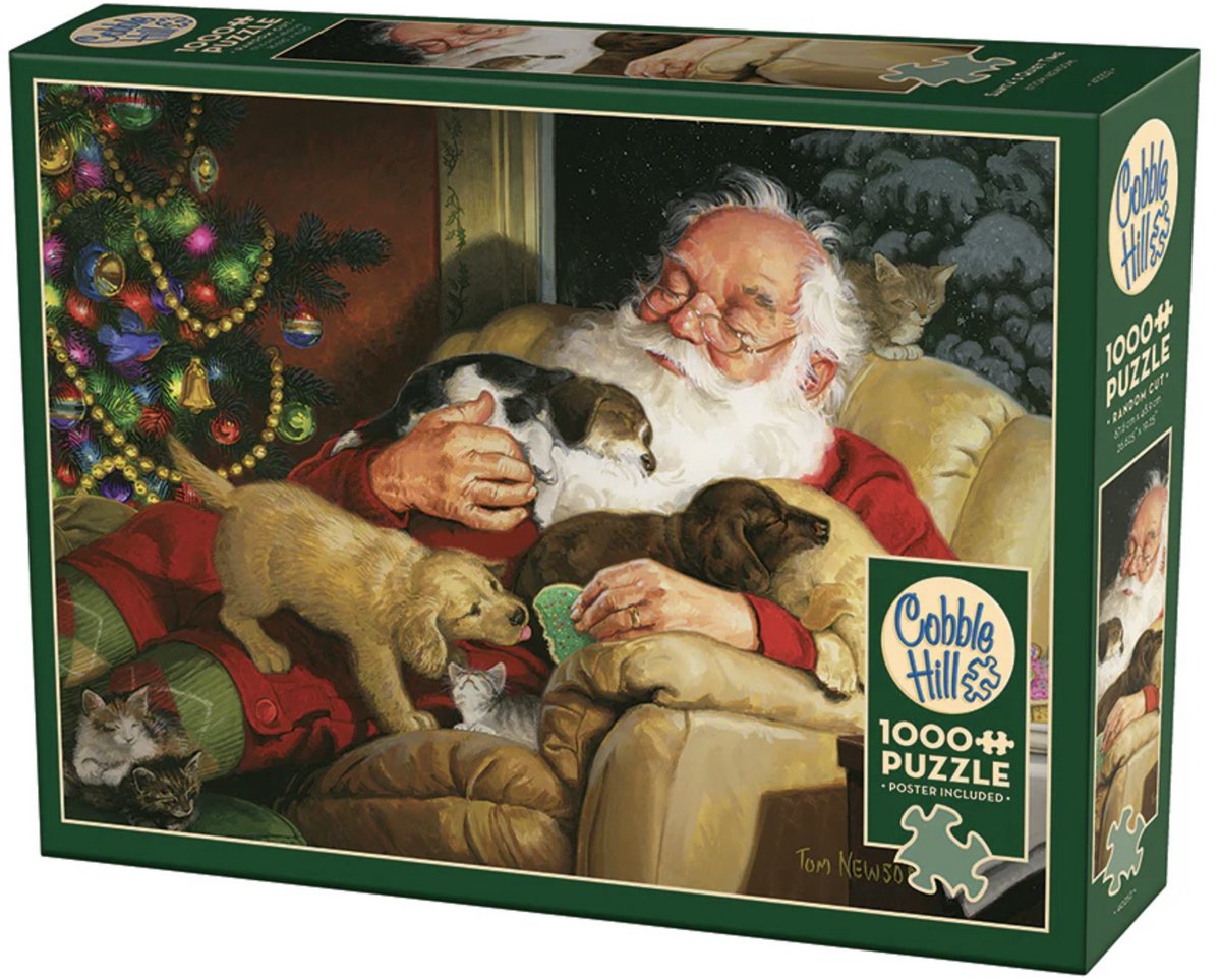 Santa's Quiet Time - puzzel van 1000 stukjes