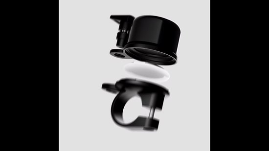 GPS tracker fiets - Werkt met Apple Find My - Zonder abonnement - Fietsbel geschikt voor AirTag - Inclusief Fynda tracker - MFi gecertificeerd - Onbeperkte lokalisering - Met geluidssignaal - Fiets tracker - Anti diefstal - Waterdicht - Zwart