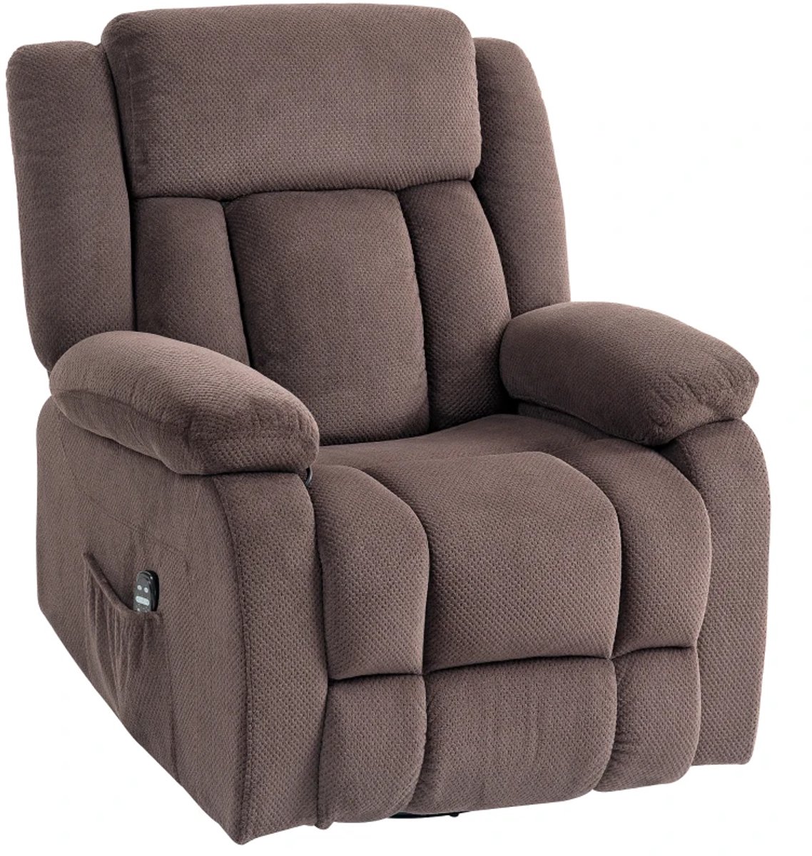 Elektrische Massagestoel - Power Massagefauteuil - 5 Massagestanden - 150 Graden Kantelbaar - Draaibaar - met Massage & Verwarming - met Afstandsbediening - Relaxfauteuil - TV Stoel - Bruin – foto 7