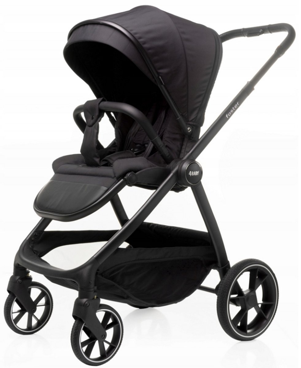 4Baby Foster Kinderwagen - Comfortabel en functioneel tot 22kg - Zwart