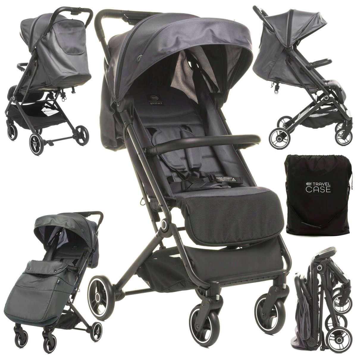 4Baby Twizzy kinderwagen - licht van gewicht, UV 50+, 0-22kg