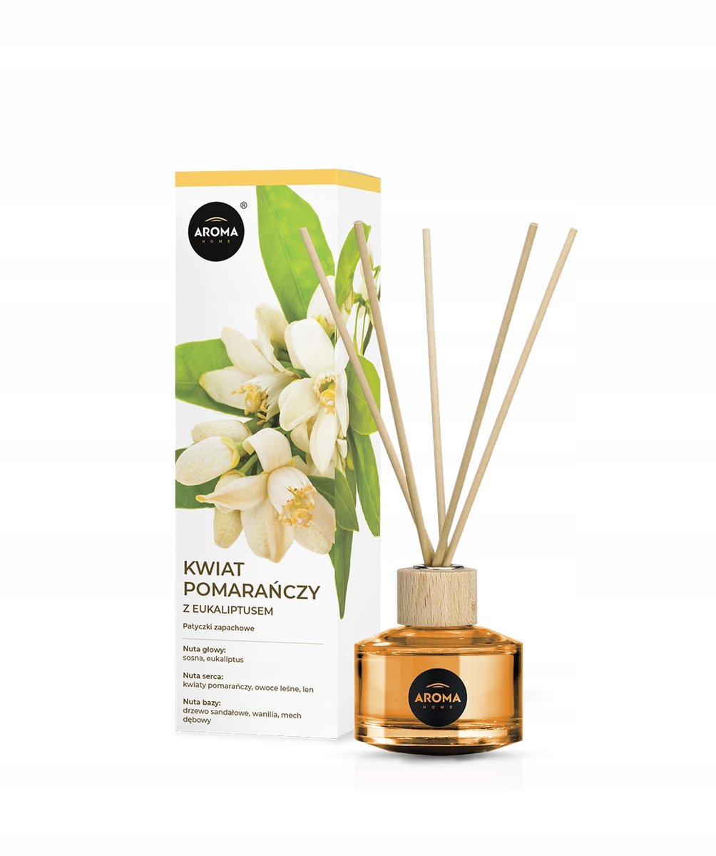 Aroma Home Geurstokjes 50ml - Bloemig Oranje & Eucalyptus