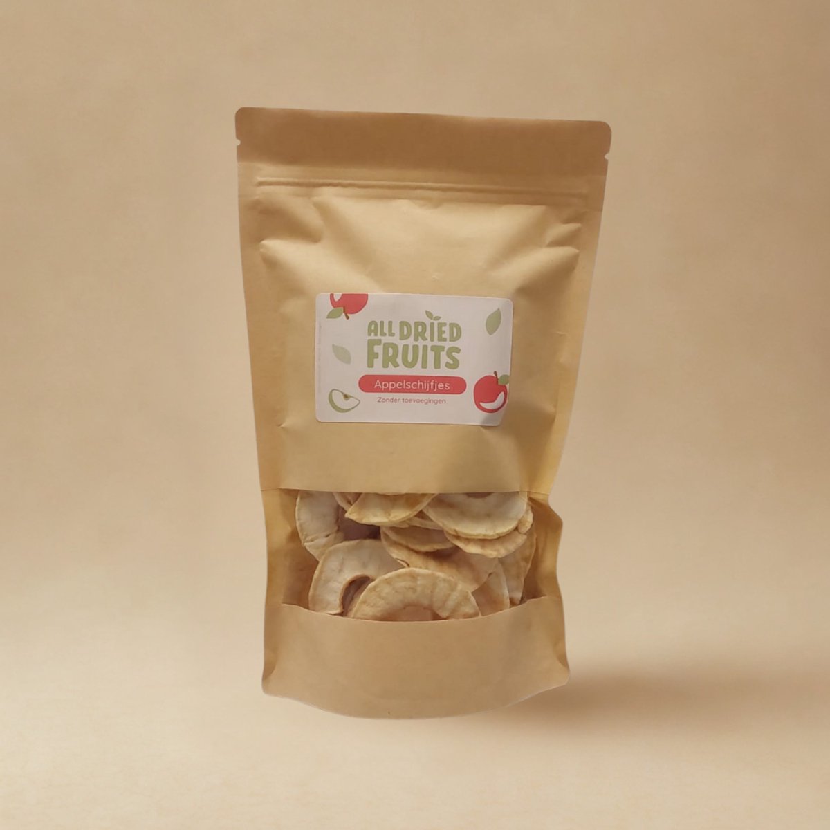 All Dried Fruits - Gedroogde appelschijfjes - Gedroogde Appel Schijfjes - 100 gram