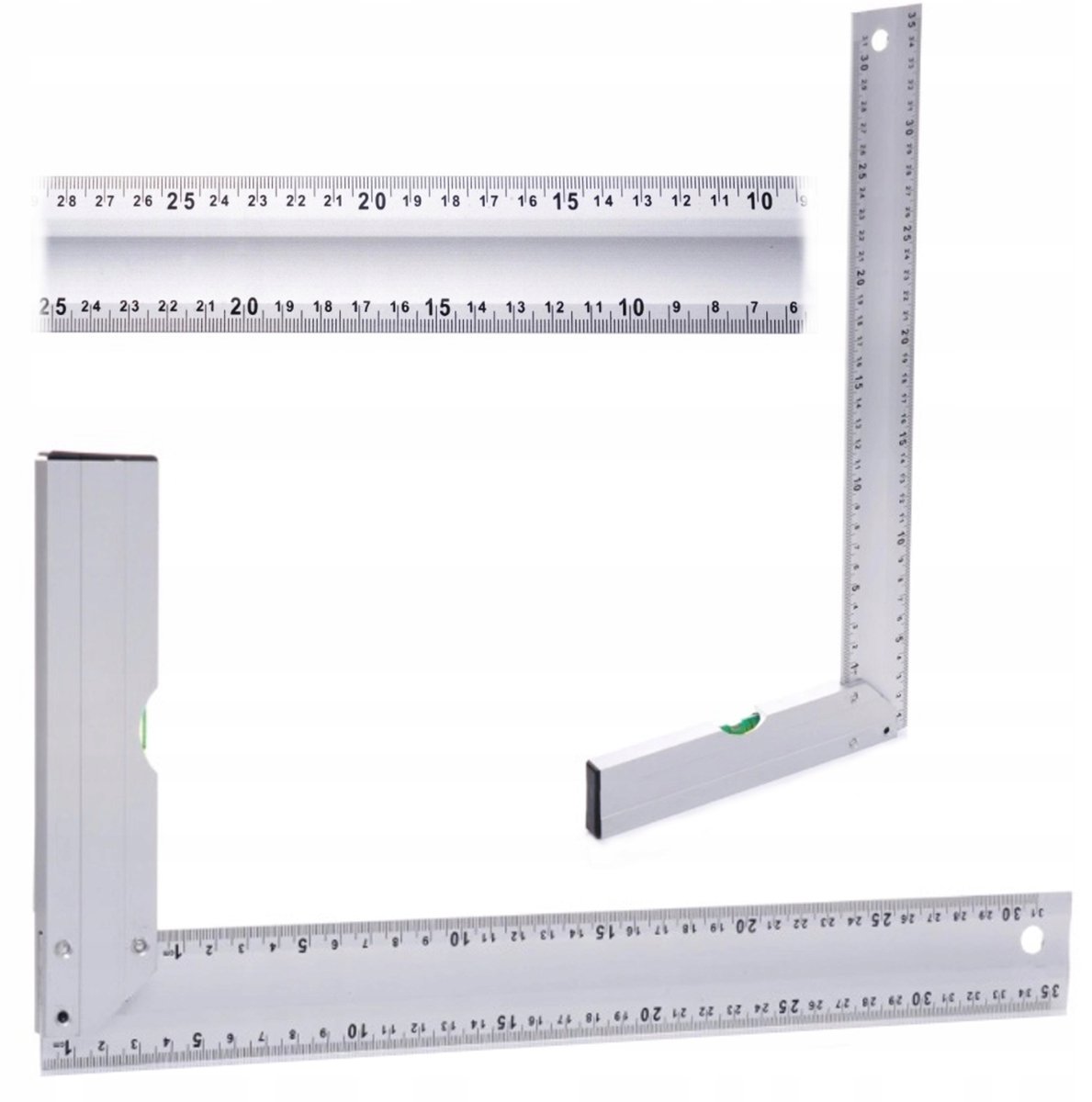 Aluminium Hoekliniaal met Waterpas 350mm
