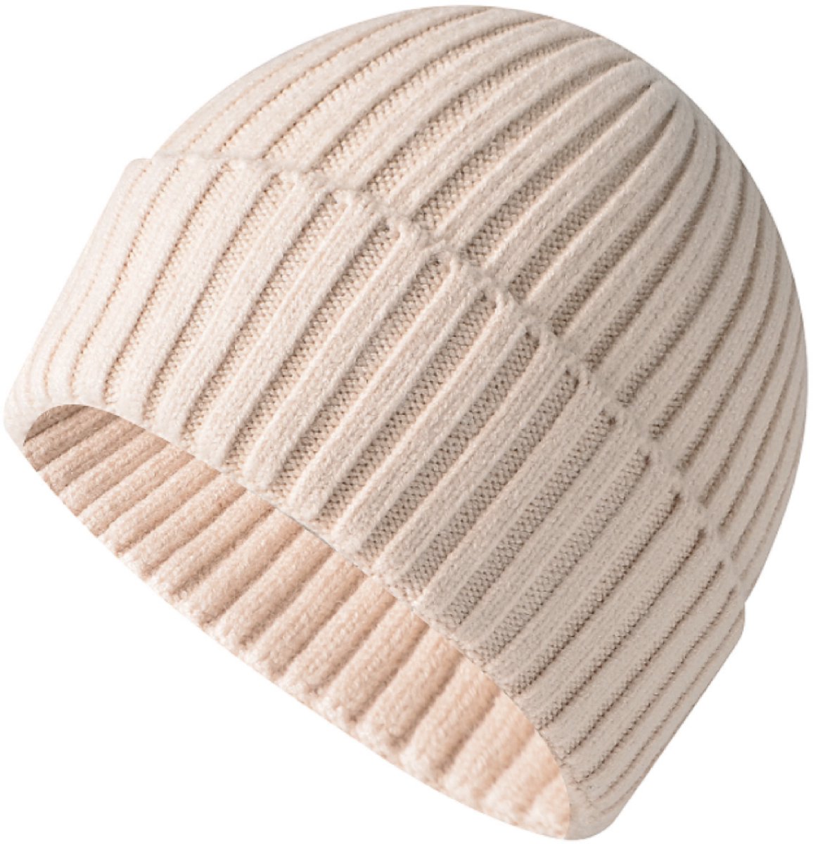 Winter-Beanie - Warm Muts - Zacht Rekbare Beanie - Unisex - Muts Dames - Muts Heren – Beige