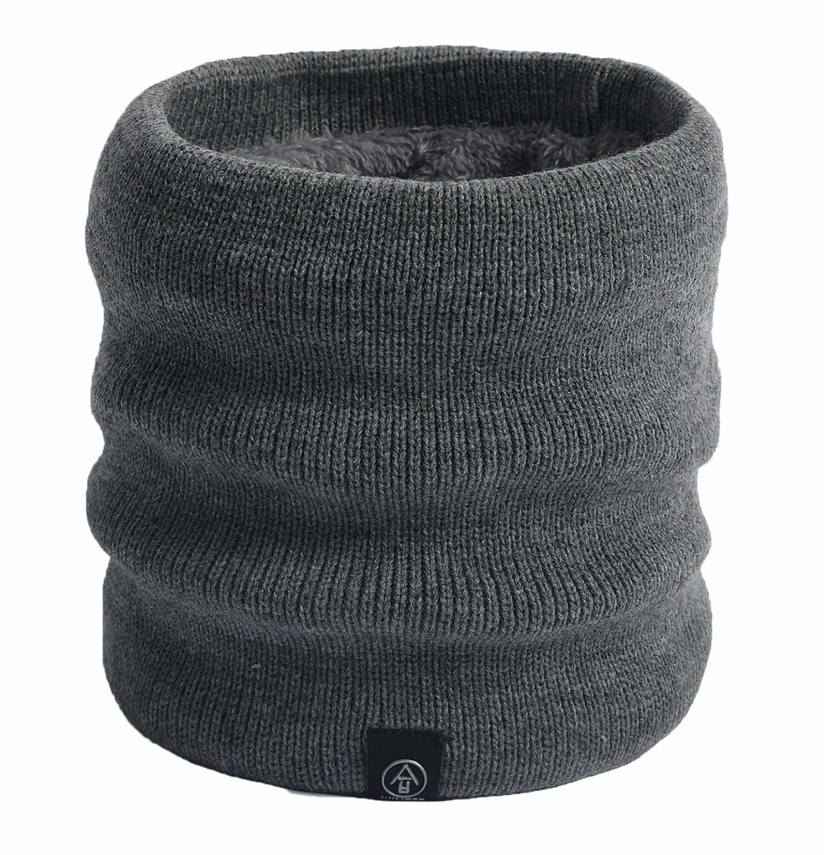 Nekwarmer, Heren en Dames, Winter Nek Sjaal, Dubbele Lagen Colsjaal - Uniseks - Grijs