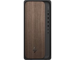 HP OmniDesk Desktop AI M03-0772nd Intel Core Ultra 7 265 16 GB DDR5-SDRAM 1 TB SSD Windows 11 Home Tower PC AI PC Zwart, Hout