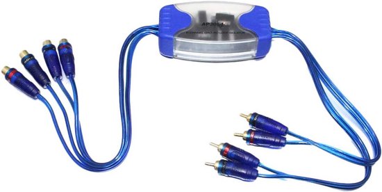Laroal 4-kanaals RCA Audio Ruisfilter – Aardlusisolator, 50W, 65 Cm, Voor Autoradio En Versterkers