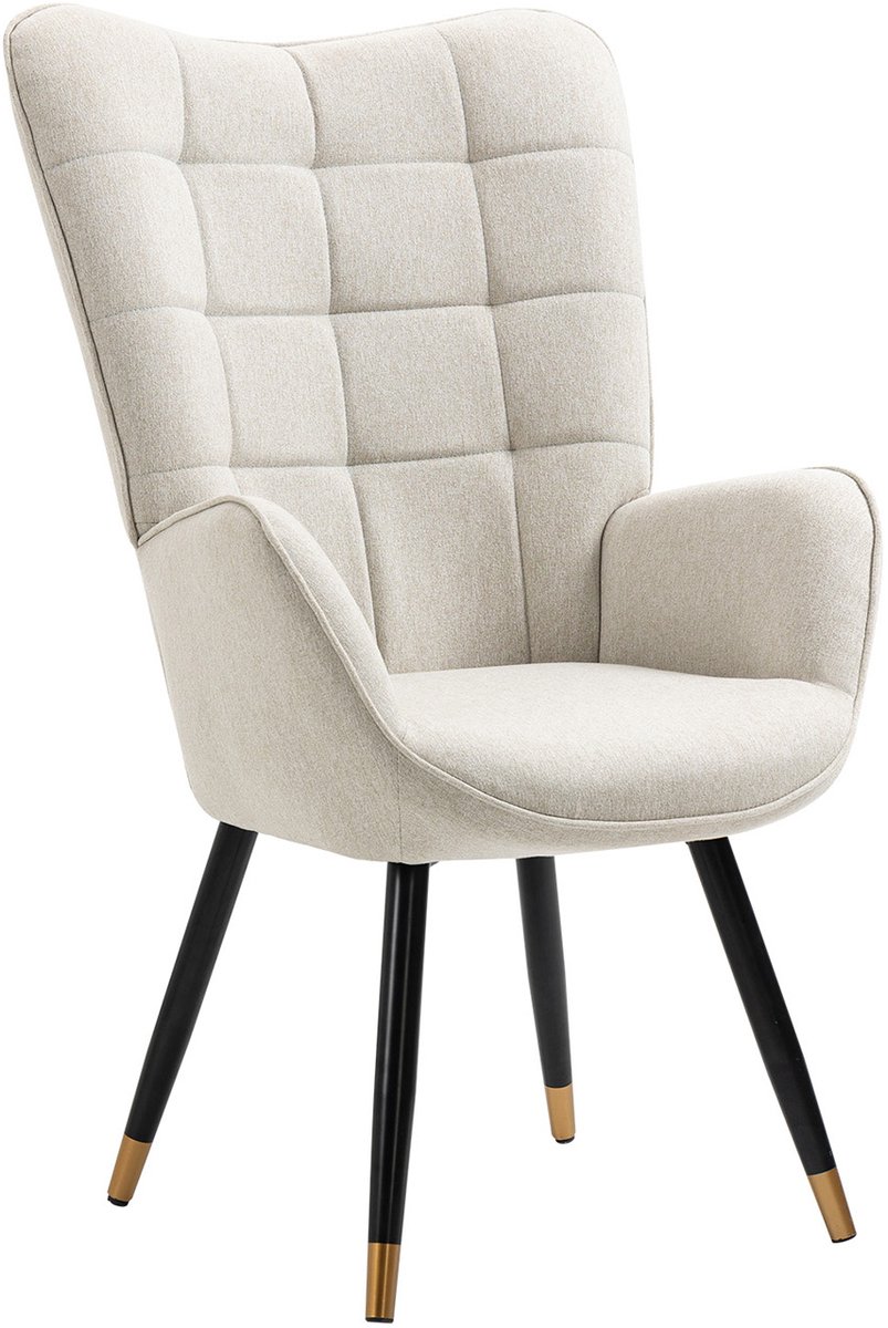 FUNKEL Fauteuil - Beige, Scandinavisch design met comfortabele zitting