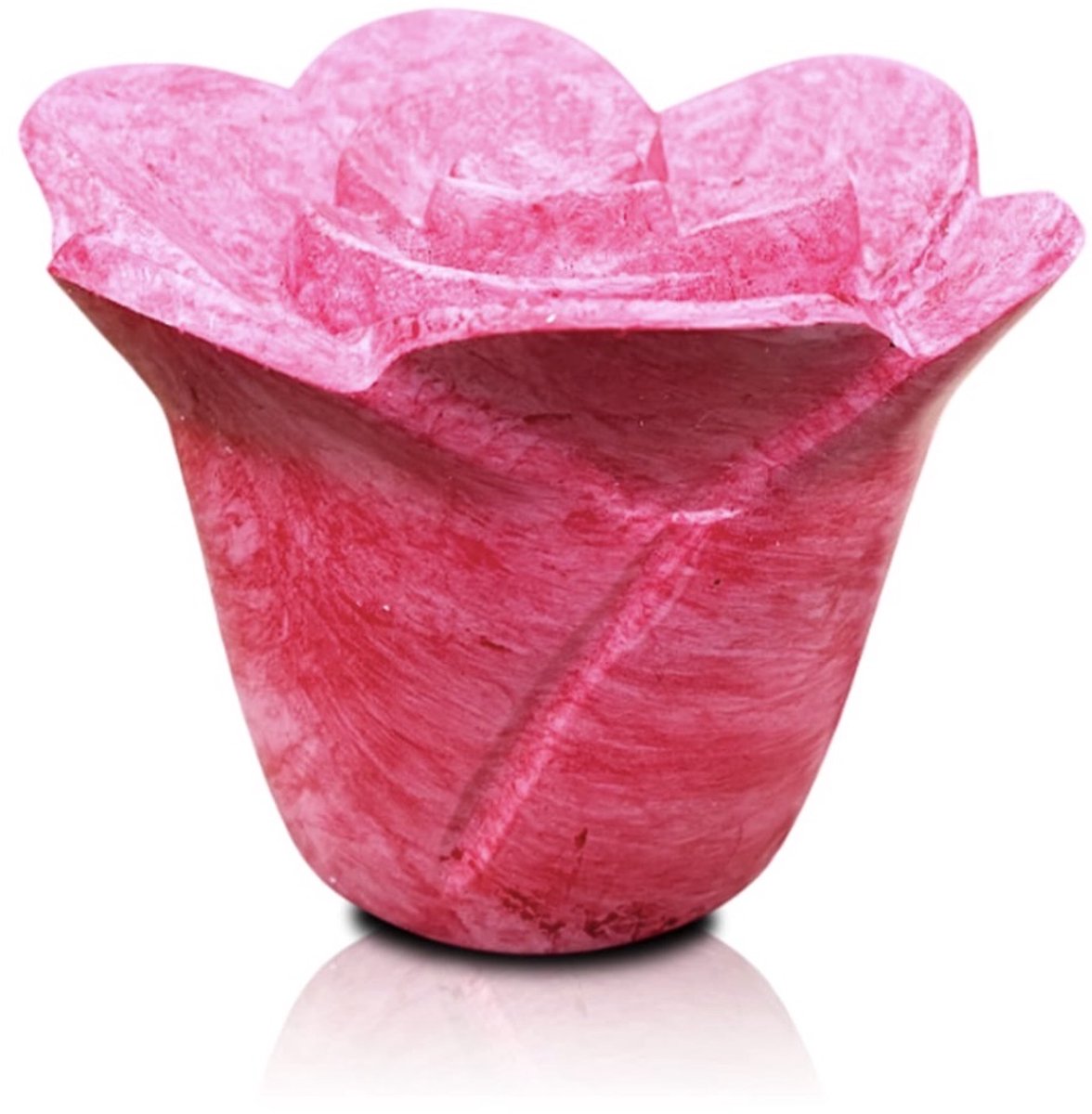 Akerz Urn Roos – Rode Metalen Herinneringsurn – 500 ml Bewaarurn voor As – Elegante Roosvorm als Gedenkaandenken – Luxe Keepsake Urn – 12 × 17 cm – Symbool van Liefde en Verbondenheid
