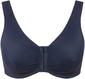Ulla Popken - Dames - Bustier borstvoedingsbeha voorsluiting - Nachtblauw - Maat 85F