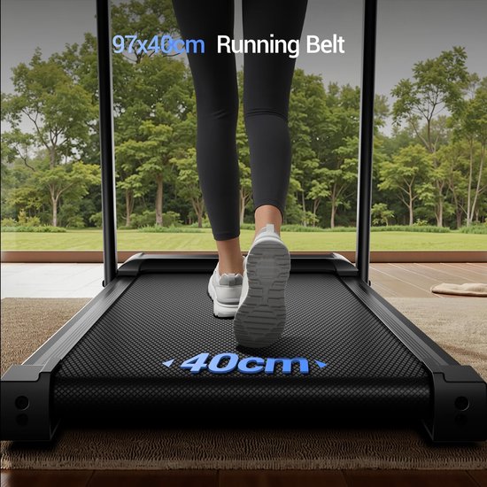 Opvouwbare loopband met hellingshoek van 9%, 12 km/u, hellende loopband, hometrainer