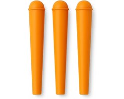 3x Gele Joints Kokers voor King Size Vloeitjes - Waterdichte en Geurbestendige Opslag