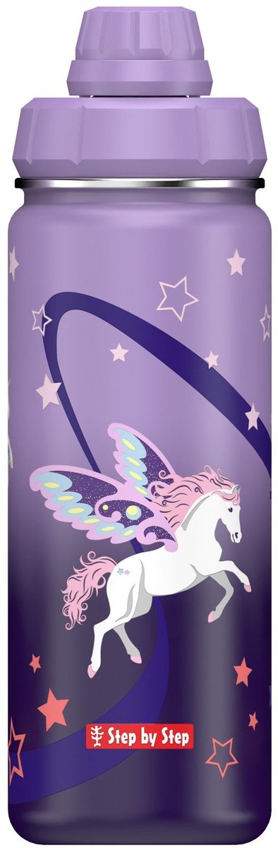 Step by Step Geïsoleerde RVS Drinkfles 500ml (Dreamy Pegasus)