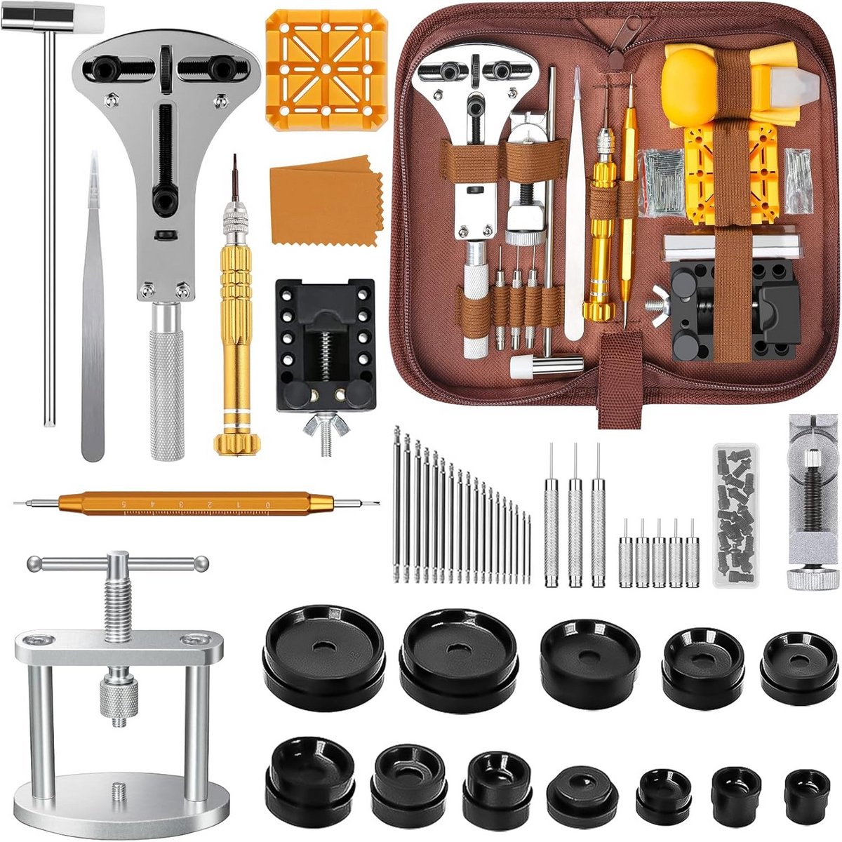 Uitgebreide Gereedschapsset voor Horlogereparatie en Batterijwissel