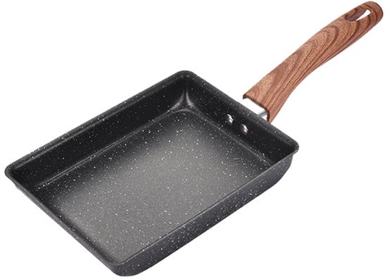 RANXINGST Pannenkoekenpan Inductie Afneembaar Zwart