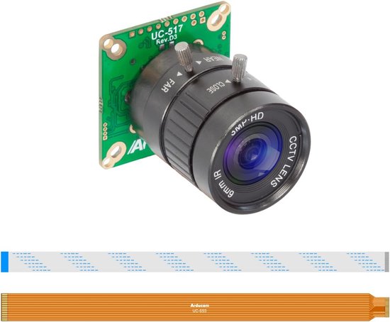 Hoge Kwaliteit Camera Module voor Raspberry Pi 5 en Oudere Modellen met CS-Mount Lens