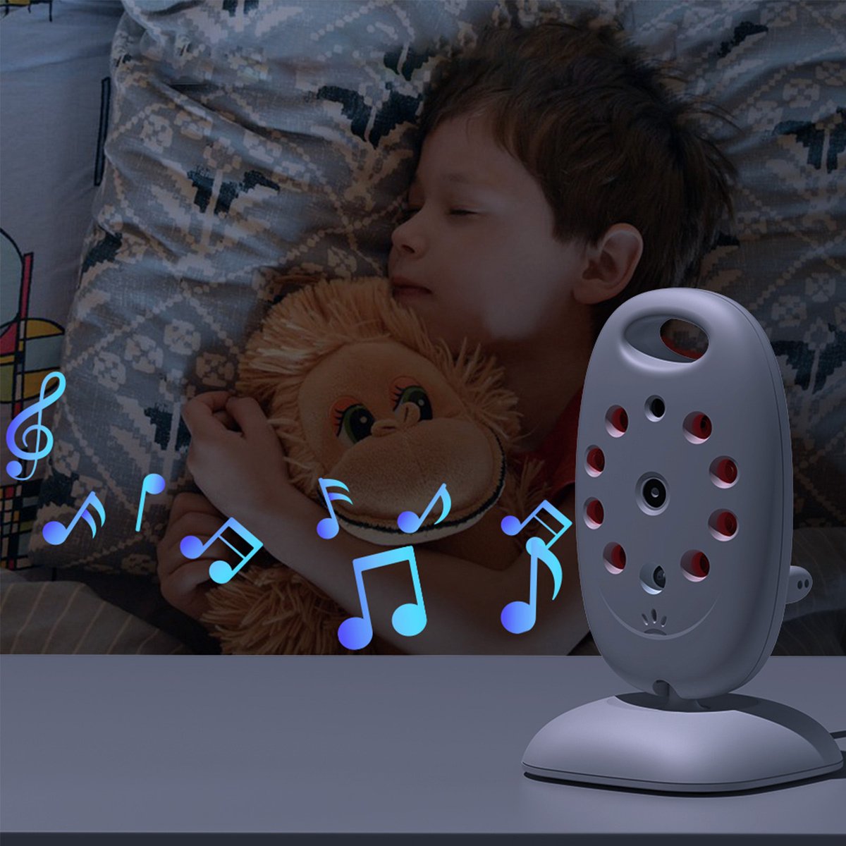BOIFUN 2-inch babyfoon met draaibare camera thumbnail 4