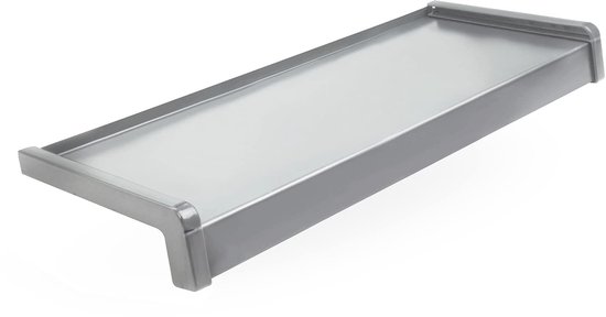 Vensterbank Aluminium Gepoedercoat – 110 cm – Brons RAL 8017 – Diepte 15 cm – Weerbestendig – Incl. PVC-eindkappen – Vensterbank – Buitenvensterbank – Outdoor – Vensterdorpel – Buiten