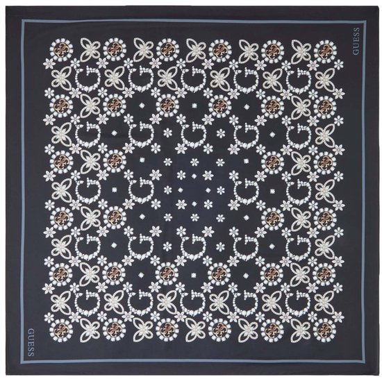 GUESS foulard Foulard 90X90 Black noir