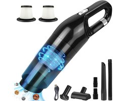 Draadloze Handheld Stofzuiger - 10000Pa Hoog Vermogen Lage Geluid - 2 Filters Oplaadbaar Mini Ontwerp - Geschikt Voor Huis-Kantoor-Auto Accessoire - Effici毛nte Reiniging Zonder Kabels