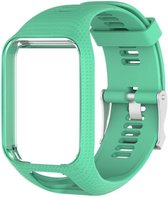 Siliconen horloge bandje – Wrist strap – Polsband - Geschikt voor Tomtom Adventurer - Golfer 2 - Spark - Runner 2/3 - Groen