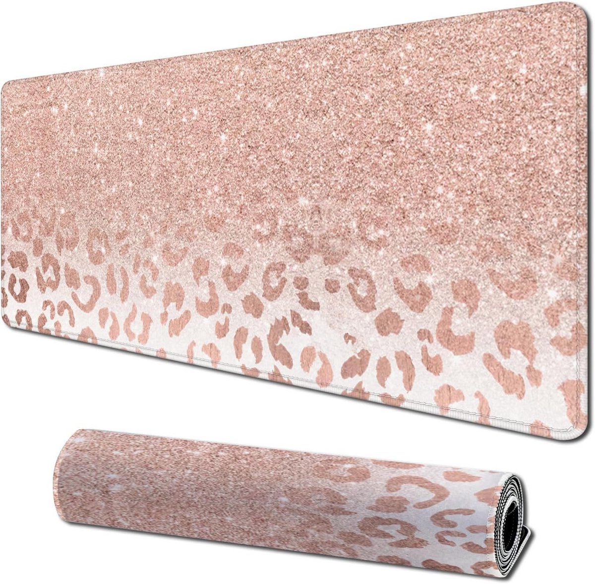 Extra Grote Gaming & Kantoor Muismat (Roze) - Waterdicht Bureauonderlegger 80x30 cm met Antislip Basis