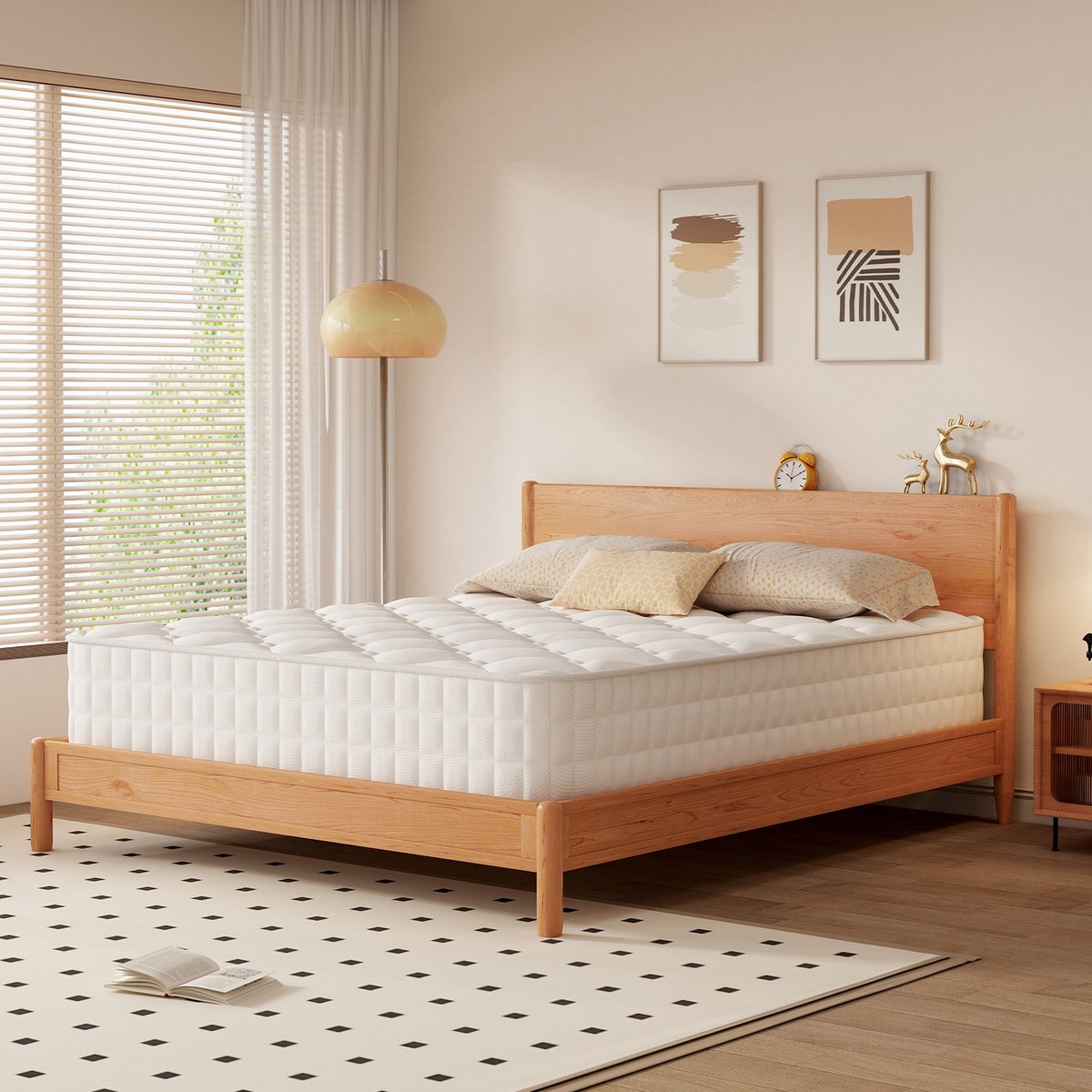 Elekiatech matras 160x200 tweepersoons - Tweepersoonsmatrassen - Pocketvering Matras - met 9-laags Composietstructuur