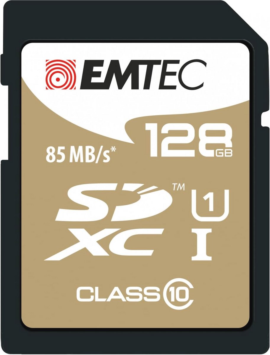 128GB SDXC Klasse 10 Geheugenkaart - Hoge Snelheid, 85 MB/s