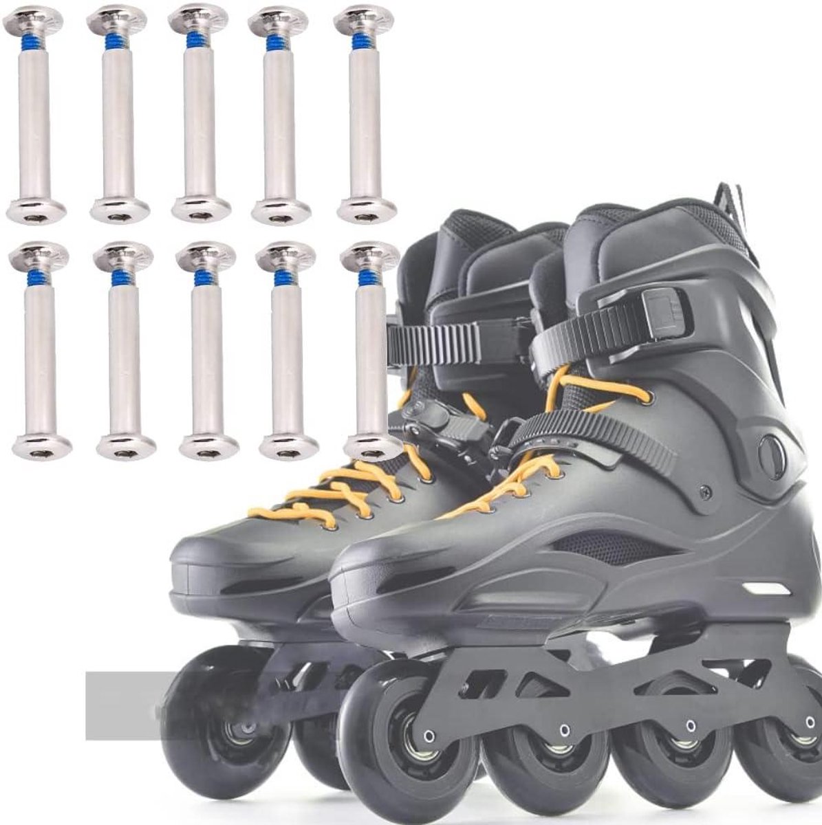 Vervanging Schaatsen Schroeven – Inline Skate Wielassen – Reparatie Tool – Fittings – Skates – Hardware – Schaatsen – 10 stks – 31mm of 36mm – Skates Wielassen