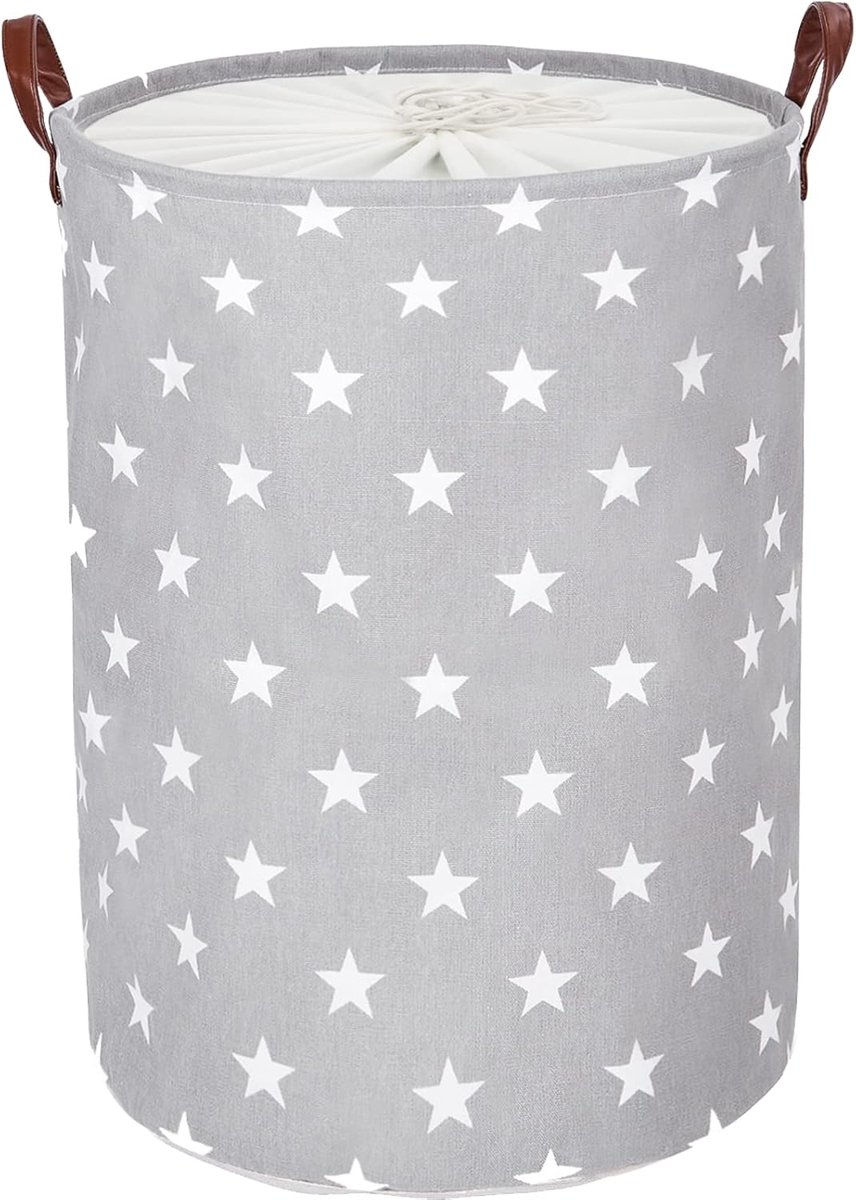 Opbergwasmand - Opvouwbaar rond - Katoen 38×50cm - Stijl B